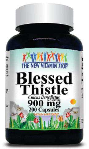 Blessed Thistle Extract 900mg | Highest Potency | 200 Capsules | Cnicus benedictus